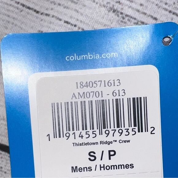 Columbia NWT Men's Thistletown Ridge Crew Performance T-Shirt Red Size Small - Picture 9 of 9